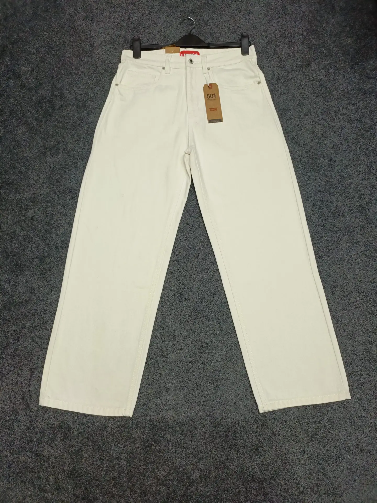 Creamy White Color Denim Jeans Pant - Image 2