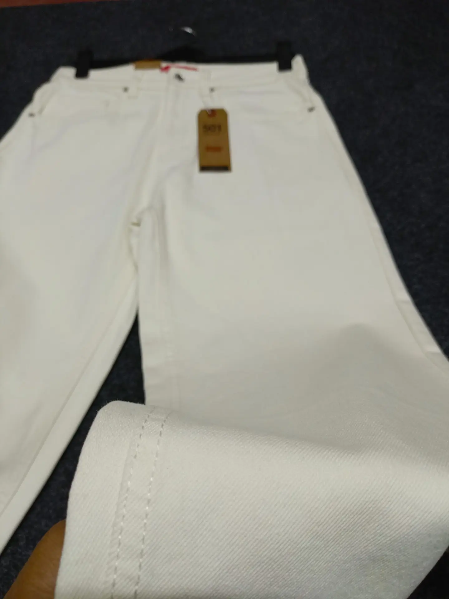 Creamy White Color Denim Jeans Pant - Image 6
