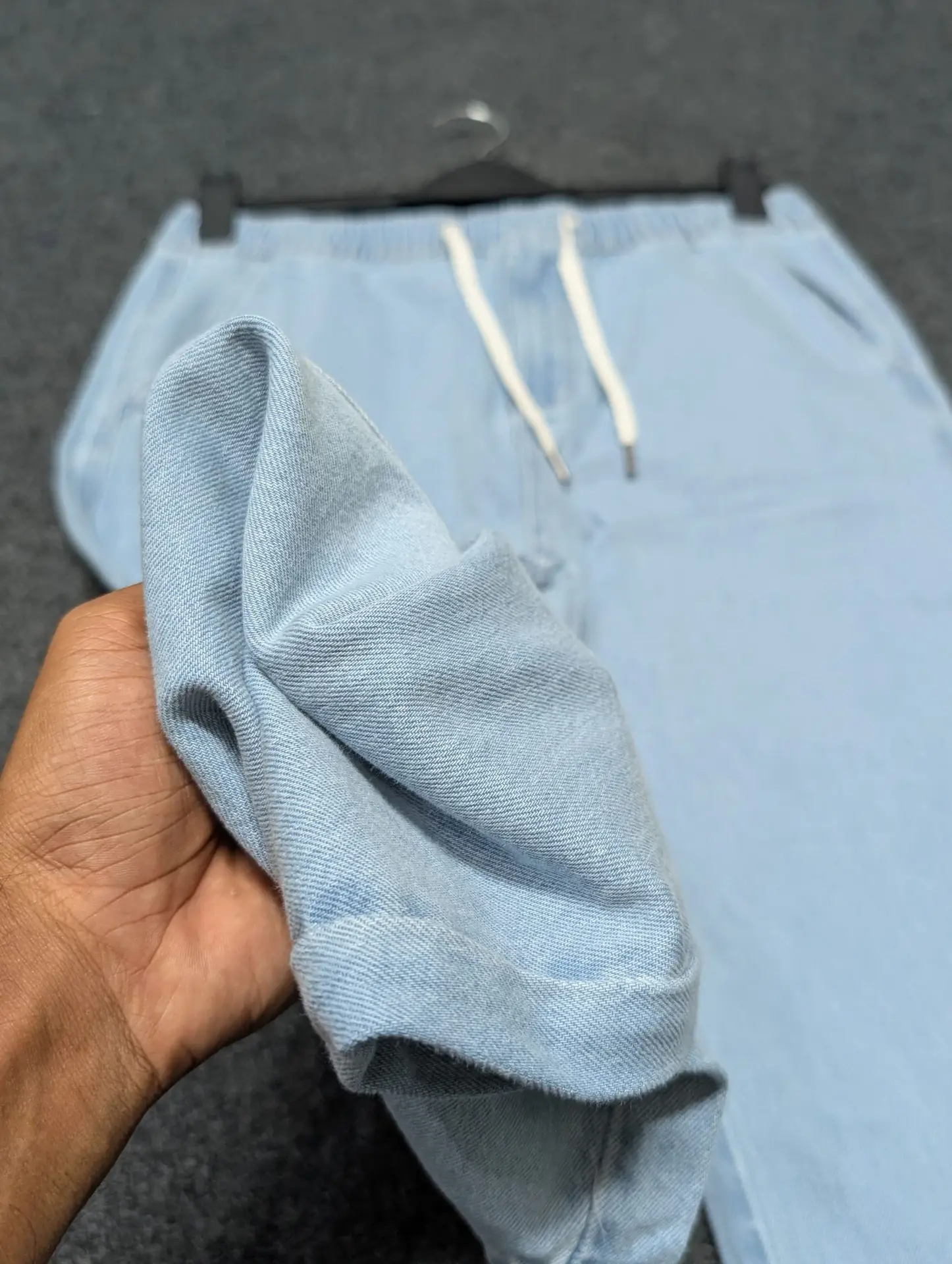 Semi Baggy Denim Trouser - "Light blue" Color - Image 5