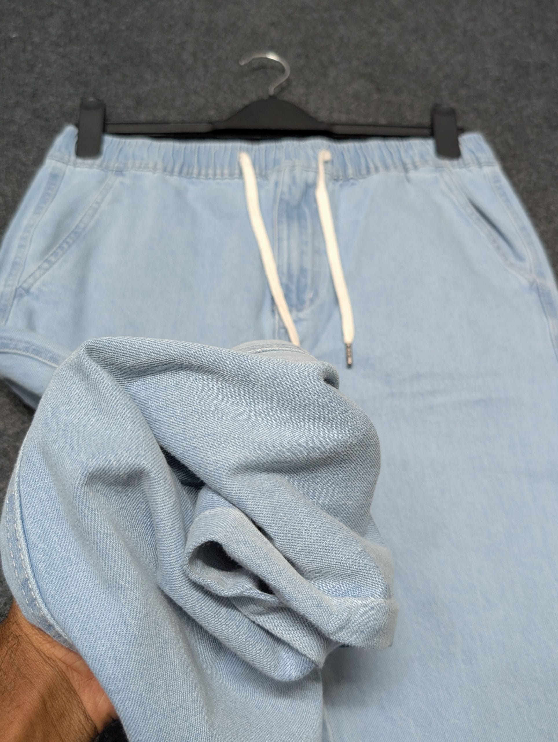 Semi Baggy Denim Trouser - "Light blue" Color - Image 6