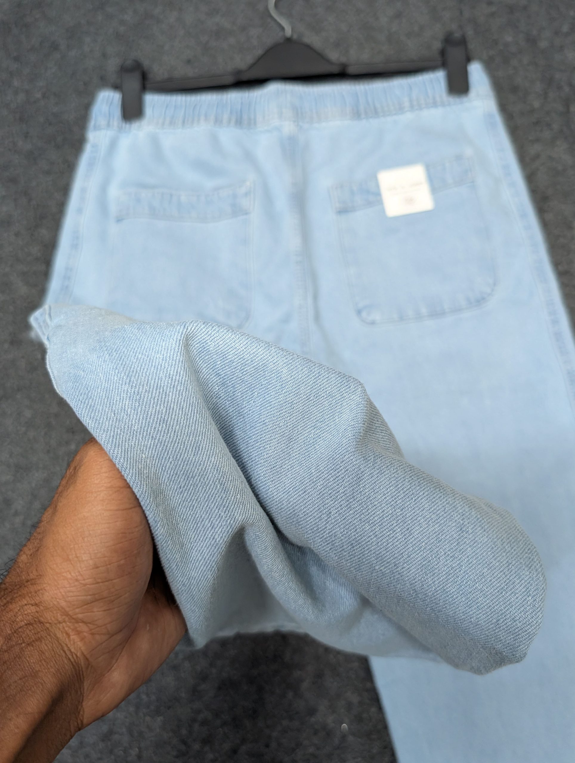 Semi Baggy Denim Trouser - "Light blue" Color - Image 4